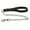 Black, variant on Pet Artist Thick Stainless Steel Dog Chain Leash with Leather Handle Large Dogs Strong Heavy Duty Leashes