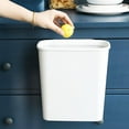 thumbnail image 1 of TAILTOSS Trash Can for Kitchen Cabinet Grey PP Hanging 1Pack, 1 of 8