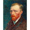 thumbnail image 3 of Van Gogh, Vincent 12x14 Black Modern Framed Museum Art Print Titled - Self-Portrait (1887), 3 of 5