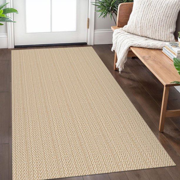 Alfombra IOHOUZE, lavable, 90 x 150 cm, antideslizante, con respaldo de goma