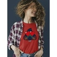 thumbnail image 2 of Argyle Love Emoji - Playful Hearts Graphic Women's T-shirt, 2 of 4