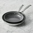 thumbnail image 3 of Henckels Clad H3 2-pc Stainless Steel Ceramic Nonstick 8-in & 10-in Fry Pan Set, 3 of 4