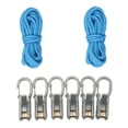 thumbnail image 2 of amagogo 2 Pieces Rope Tensioner Paracord Adjuster Tie Down Kit Multifunctional Tool with 2 Ropes 6 Hooks, 2 of 9