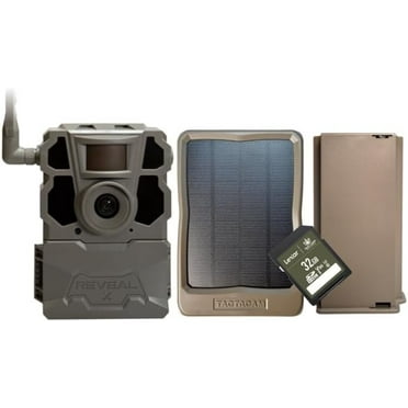 TACTACAM Reveal X Gen 2.0 LTE Cellular Trail Camera   Solar Panel   Lipo Lithium Battery Pack   32GB SD Card