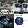 thumbnail image 5 of Jeiento Jellyfish Auto Seat Covers Full Set 14 PCS Steering Wheel Cover Seat Belt Pads Waste Basket Bin Rearview Mirror Cover Cup Holder Center Console Cover Handbrake Cover Gear Shift Cover, 5 of 7