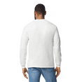 thumbnail image 3 of Wire Delight Men’s Crewneck Long Sleeve Tee, Durable Cotton Classic Fit T-shirts, White, S, 3 of 5