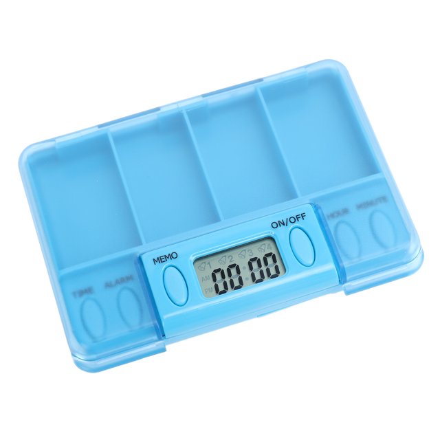 Boîte de Rappel de Médicaments Intelligente, Distributeur de Médicaments Électronique Portable avec Plusieurs Compartiments, Étui de Rangement de Médicaments Numérique pour Maison Voyage