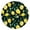 Bright, variant on Southwestern Succulent Round Tablecloth - Elastic Edge Waterproof Cover for Outdoor Picnic, Desert Style Cactus Print, Durable Scratch-Resistant Material