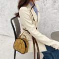 thumbnail image 3 of Bolsa Bolso bandolera con diseño de serpiente para mujer, monedero con forma de concha de PU (amarillo) Tmvgtek Para estrenar, 3 of 9