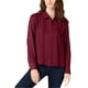 thumbnail image 1 of INC Womens Solid Button Up Shirt, Rojo, X-Large I-N-C Camisa con botones, 1 of 1