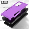 thumbnail image 4 of YEYKX Defender Case for Samsung Galaxy A52 4G/5G Heavy Duty 1 in 1 Design Rugged Full Body Dustproof Shockproof Bumper Non-Slip Protective Cover,Purple,For Galaxy A52 4G/5G, 4 of 5