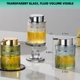 thumbnail image 7 of Sofinny Glass Foaming Hand Soap Dispenser for Kitchen & Bathroom, Refillable Lotion Dispenser with Large Gold Pump(Leaf Pattern-Green), 7 of 7