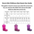 thumbnail image 2 of Storm Kidz Girls Glitter Rainboots - Kids Toddler/Little Kid/Big Kid Sizes Waterproof with Handles, 2 of 2