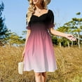 thumbnail image 4 of Black Pink White Ombre Dip Dye Look Dress Party dresses elegant guest wedding dress chic and elegant evening dress, 4 of 7