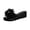 Black, variant on Shrysg Women's Peep Toe Wedge Slippers Lightweight Non-Slip Comfort Summer Party Beach Sandals Black