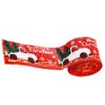 thumbnail image 2 of Maoww Christmas Tree Ribbon Home Office Shop Party Decorative Burlap Ribbon Car Decoration Bands, Red, 2 of 8