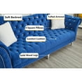 thumbnail image 5 of Hybition Modern Velvet Sofa Set Button Tufted Sofa and Loveseat -Blue, 5 of 8