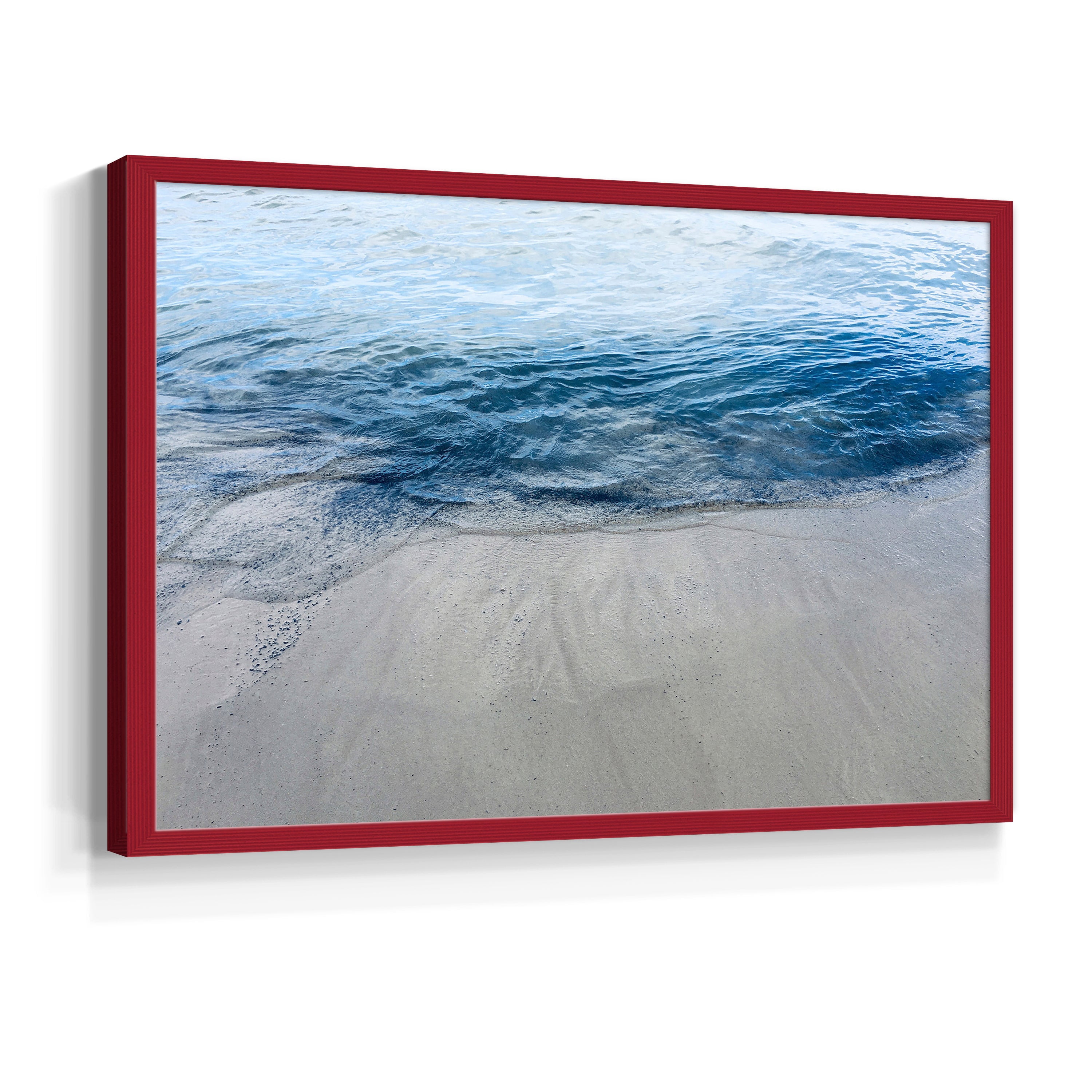 Aegean Blue Water by Nan - Restickable Framed Giclée Print