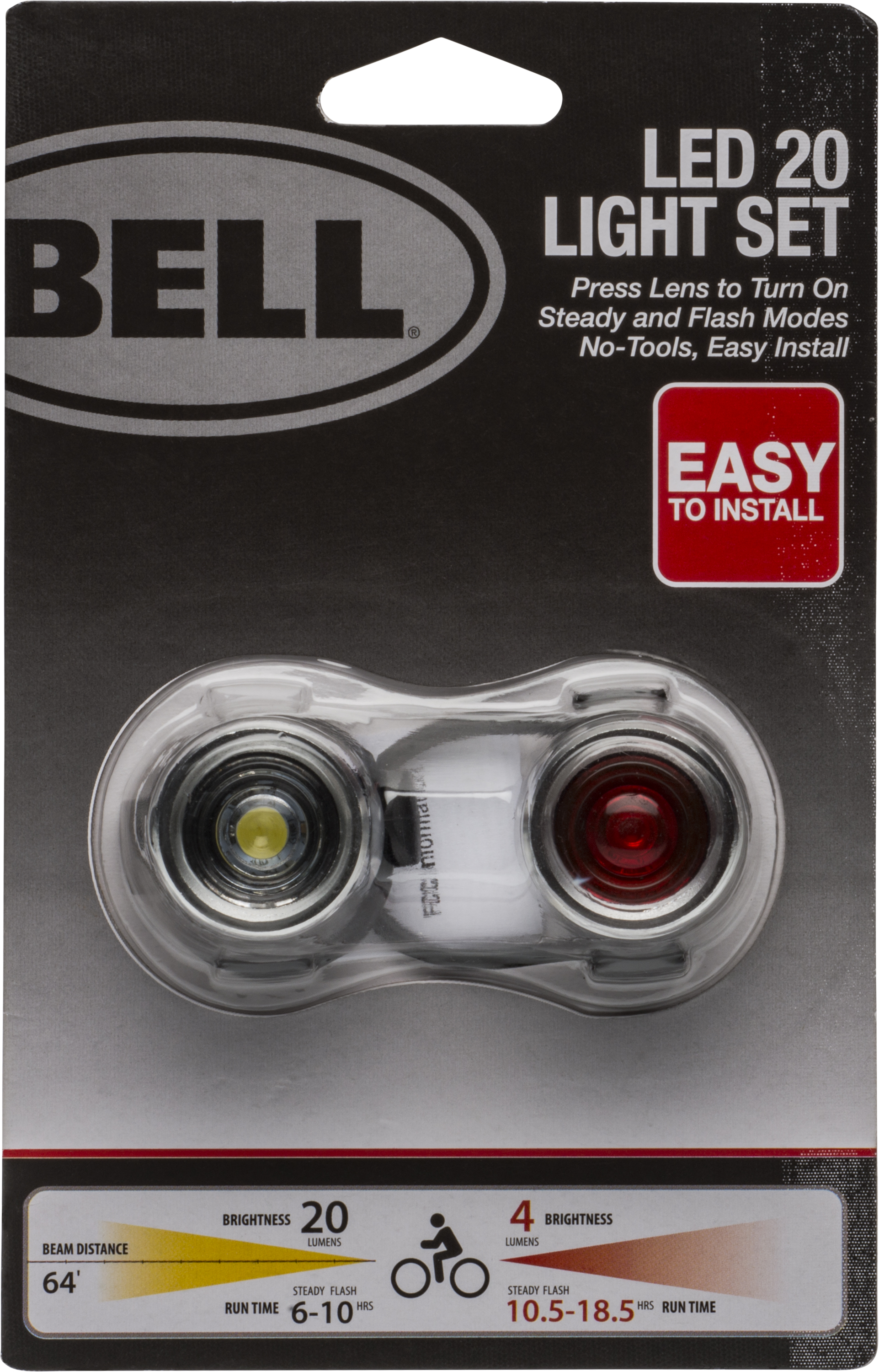 Details about  / Bell LED 20 Light Set Steady /& Flash ModesNEW Plus Deluxe Seat Bag