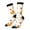 3 Black, variant on Squirrel Maple Leaves And Nuts Print Adult Socks for Men & Women,Calf Socks, Ankle Socks,Boots Socks,Breathable Casual Sock,Unisex Crew Socks