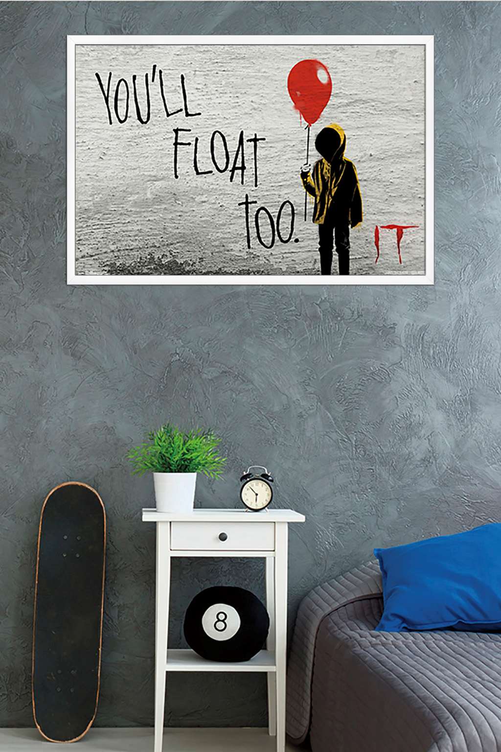 IT - Float Wall Poster, 22.375" x 34", Framed