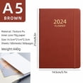 thumbnail image 5 of MOQIN Planner 2024-2025, Academic Year Monthly and Weekly Calender Planner School Teacher Student Planner with Thick Paper, Leather Cover, Perfect Daily Organizer, 5 of 8