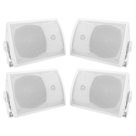 (4) Rockville HP5S-8 5.25" Outdoor/Indoor Home Theater Speakers Swivel Brackets