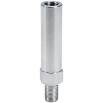 Allstar Performance ALL18525 Hood Pin Extension - 2-3/4 in Long - 1/2-20 in Male to 1/2-20 in Female Thread - Clear Anodized Aluminum - Each