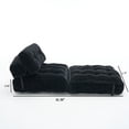 thumbnail image 5 of Leumius Folding Sofa Bed,Convertible Sleeper Chair with Pillow Foldable Mattress with Back Support, Portable Fold Out Chair Bed Comfy Floor Sofa Lounge for Living Room BedroomBlack, 5 of 6
