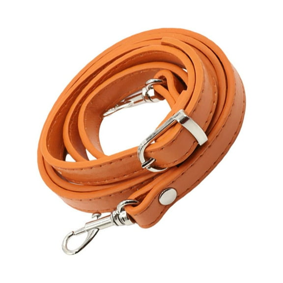 MLINS Orange Adjustable PU Leather Bag Strap for Crossbody Shoulder Bags with Durable Craftsmanship 120cm