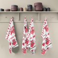 thumbnail image 5 of GZHJMY Pink Owl Valentine's Day Romantic Kitchen Towels Dish Bar Tea Towel Dishcloths 1 Pack Super Absorbent Soft 18 x 28 inches, 5 of 7