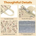 thumbnail image 4 of Pioneer Flower Floral Print Pattern Insulated Lunch Bag for Women & Adults,Large Portable Soft Cooler Lunch Bag,Thermal Food Storage Tote with Pearl Cotton,8.66L,8.75x5.75x9.5 Inch, 4 of 6