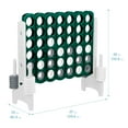thumbnail image 3 of ECR4Kids Jumbo 4-To-Score Giant Game with 42 Rings and Reset Sliders, Outdoor Games, Green, White, 3 of 10