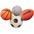 thumbnail image 1 of Sports Balls with Pump Soccer Ball Basketball Playground Ball Football,4Pcs, 1 of 4