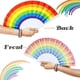 thumbnail image 2 of 2X Rainbow Fan Pride Abanicos de Mano Plegables Accesorios del Orgullo Gay Accesorios Rainbow Decoraciones Mes del Orgullo, 2 of 5