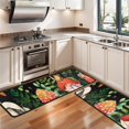 thumbnail image 3 of Kitchen Rugs Sets Of 2,Red Mushroom Snail Black Pattern Anti Fatigue Kitchen Mat Rugs Non Slip Washable,Decorative Kitchen Floor Mats for Kitchen,Sink,Laundry,17"x47"+17"x47", 3 of 5