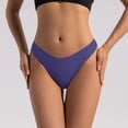 thumbnail image 2 of Lunuaoe Women's Low Waist Cheeky Panties, Skin-Friendly Cotton Crotch Underwear, Breathable Solid Color Briefs, 2 of 8