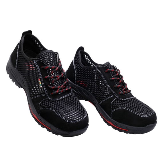 Steel Toe Cap Trainers for Men Women Non Slip Work Shoes Safety Work Shoes Lightweight Steel Toe Sneakers