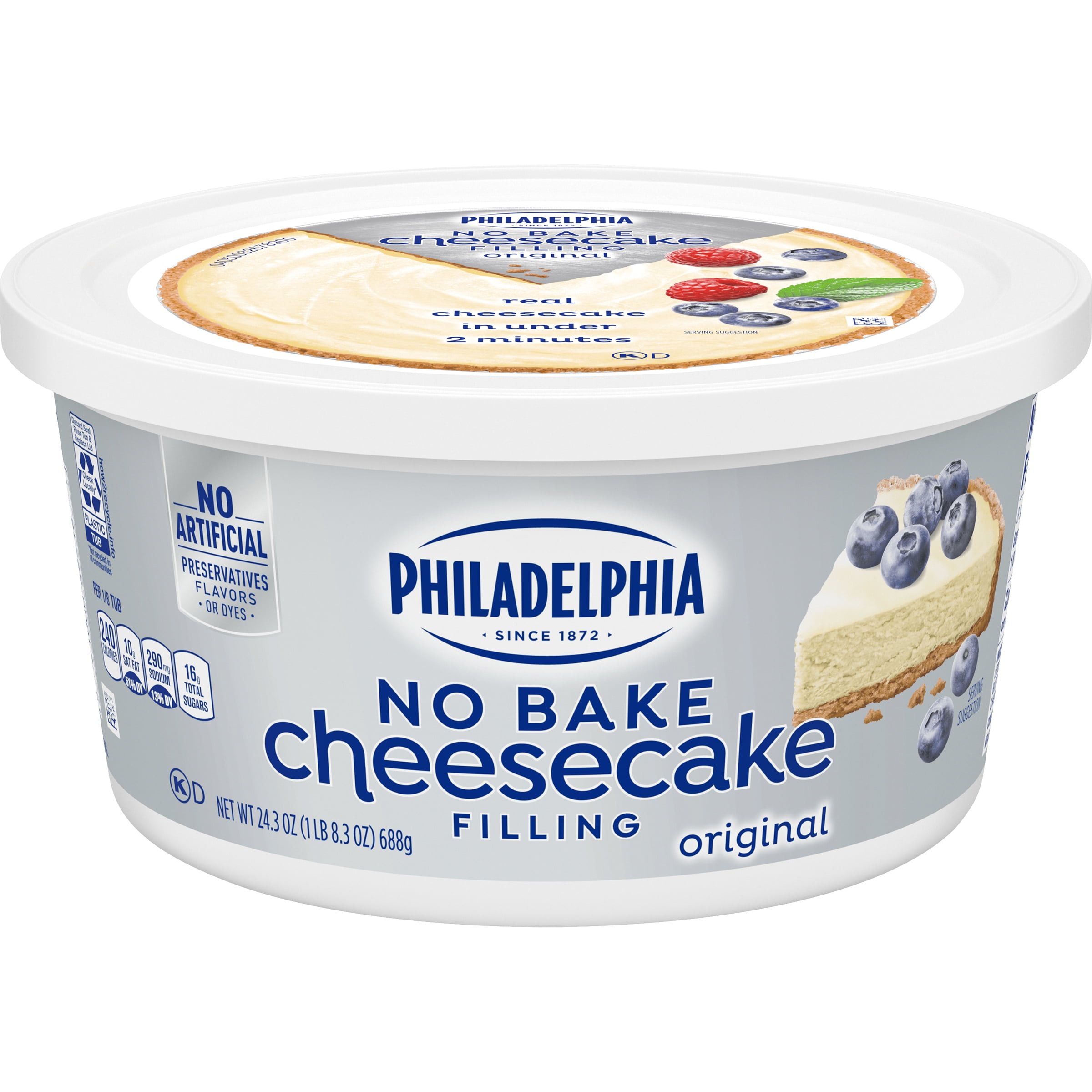 philadelphia cream cheese no bake cheesecake