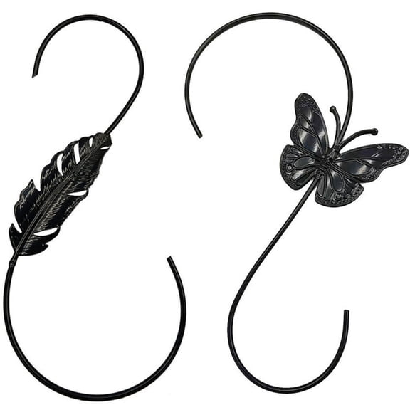 Msgweeeg Over the Door Hanger Door Hooks Outdoor Hanging Extra Large S Hooks Heavy Duty Long S Hooks for Hanging Feeder Hooks for Garden 12 Inch for Closet and Organization