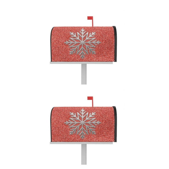 Wweixi Standard Size Double Recliner Couch Cover Easy To Vivid Print Cloth Christmas Deer Pattern Mailbox Sleeve YTYH2309043 2Set