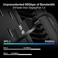 thumbnail image 4 of Cable Displayport RUIPRO 2.1 3 m 80 Gbps 16K @60Hz 8K @120Hz 4K @240Hz, 4 of 7