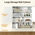 thumbnail image 4 of RoyalCraft White Wall Mounted Medicine Cabinet with Mirror, Adjustable Shelves & Towel Bar Storage for Bathroom, 4 of 8