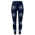 thumbnail image 4 of WILLBEST Leggings de Cintura Alta con Estampado de Copos de Nieve Navideños para Mujer, para Yoga, Entrenamiento, Deportes, Cómodos, Elásticos Y Suaves, Pantalones Deportivos Grande, 4 of 4