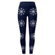 thumbnail image 4 of MKLEKYY Leggings deportivos push up para mujer, leggings de cintura alta con estampado de copos de nieve navideños para mujer, pantalones deportivos de yoga y entrenamiento, 4 of 4