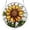 A005- Style E, variant on Stained Glass Suncatcher 8 Inch Diameter Stained Glass Window Hanging Christmas Decor for Indoor Home Decorations Winter Scene Window Decorations Single Piece