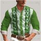 thumbnail image 3 of Camisa de hombre estilo occidental retro geométrico para exteriores, informal, de calle, para uso diario, primavera y verano, con solapa, manga larga, tallas S-5XL, camisa de tela elástica, 3 of 5
