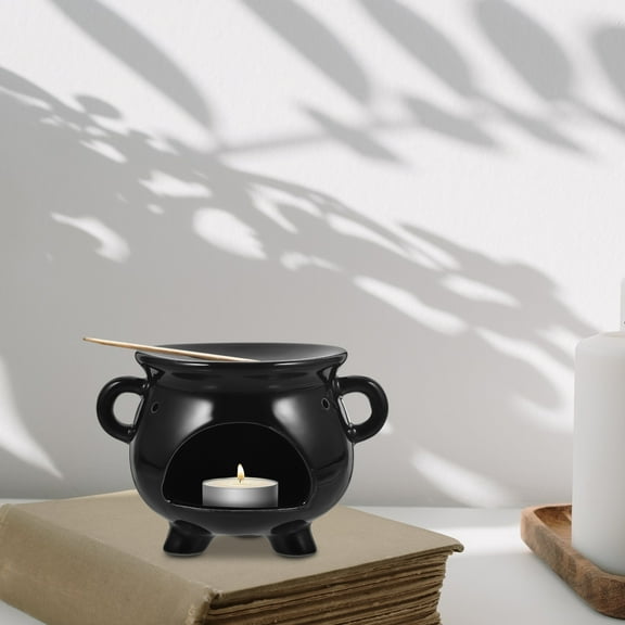 GOOHOCHY White Ceramic Incense Burner for Holding Essential Oils and Tea Candles Enhances Any Room Decor