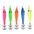 thumbnail image 3 of Squid Hooks,5pcs Durable Sleeve Fish Luminous Hooks Fish Hooks Reliable and Durable, 3 of 8