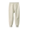 thumbnail image 2 of BXJX Girls Cotton Thermal Pants, Fleece Lined Casual Elastic Waist Stretchy Kids Loungewear Pants Green Size 7-8 T, 2 of 8